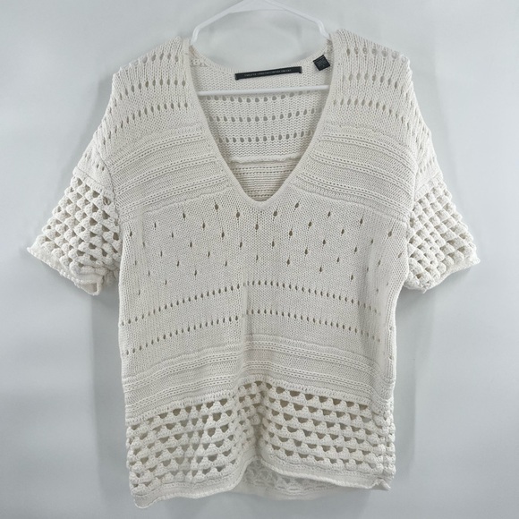 Twelve Street by Cynthia Vincent crotchet sweater size S - Picture 1 of 8